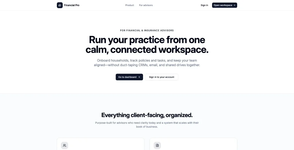 Financial Pro - project screenshot
