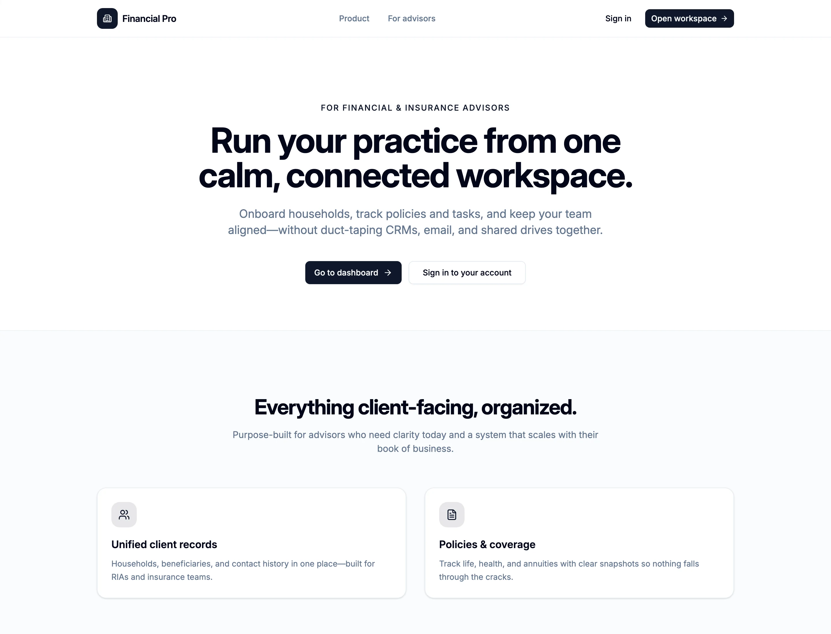 Financial Pro - project screenshot