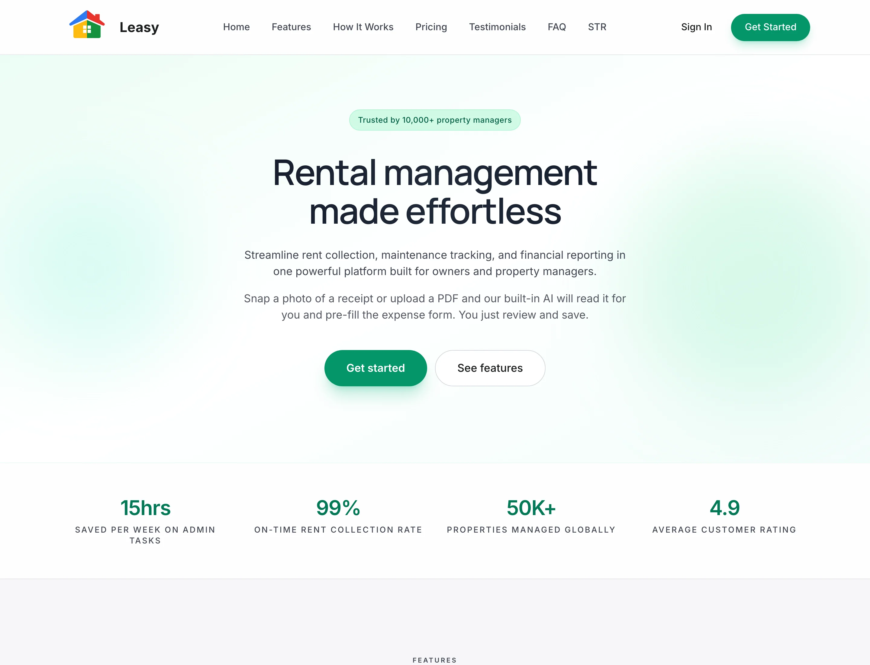 Leasy - project screenshot