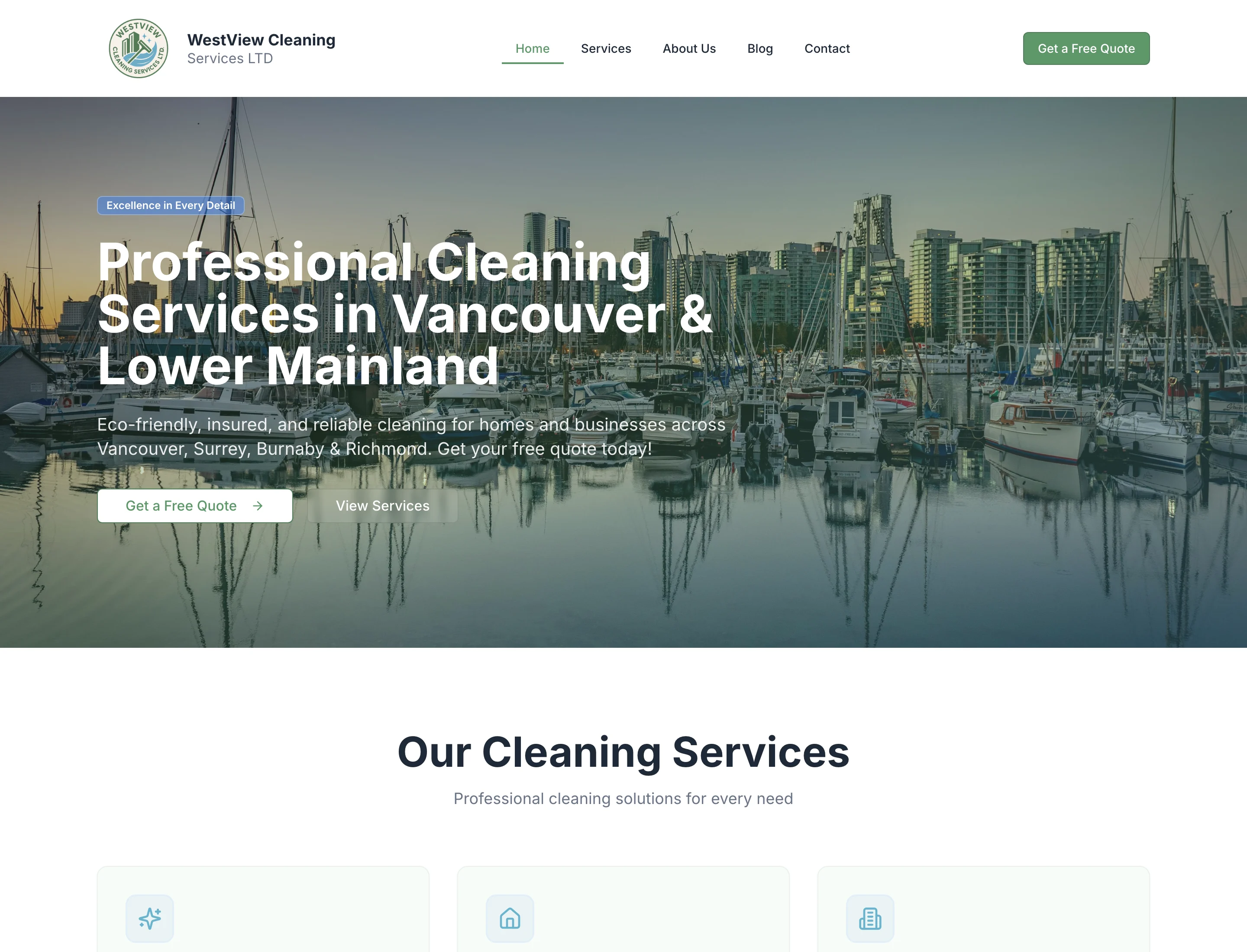 WestView Cleaning Services - project screenshot